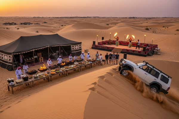Desert Safari

Dune bashing + BBQ + shows

Most booked activity