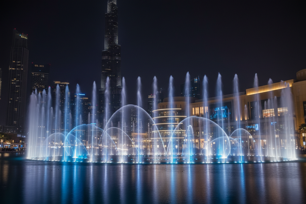 Dubai Mall & Fountain

World’s biggest mall

Night fountain show