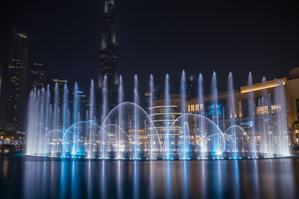 Dubai Mall & Fountain

World’s biggest mall

Night fountain show