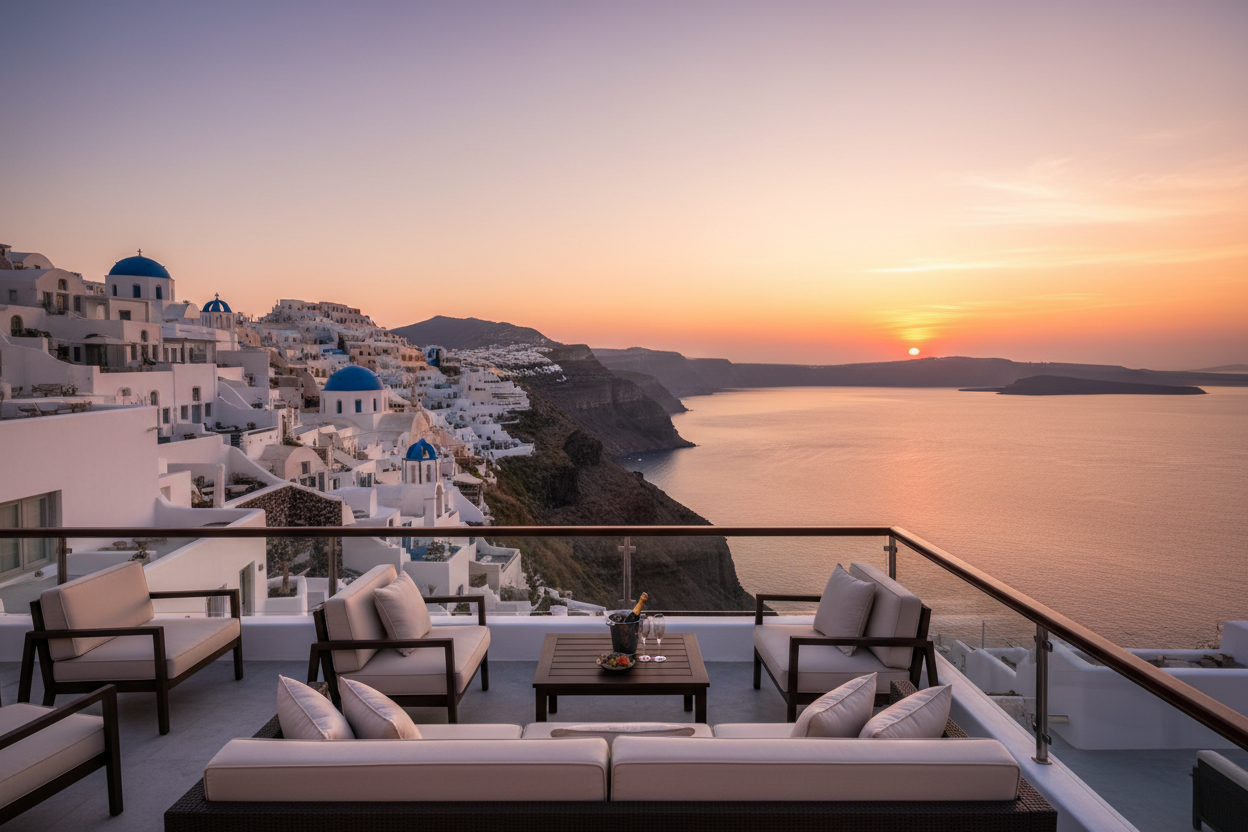 Santorini Caldera & Sunset Viewpoints 